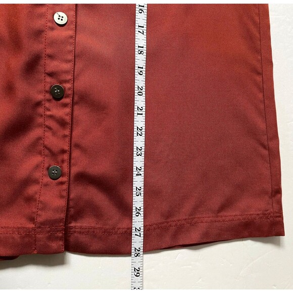 Worth New York Shirt Jacket Women S Terra Cotta Poet Sleeves Open Slit Back NWOT - Picture 12 of 14